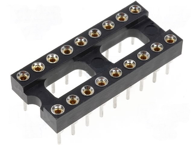 Soclu circuit integrat, 18 pini, GOLD18P