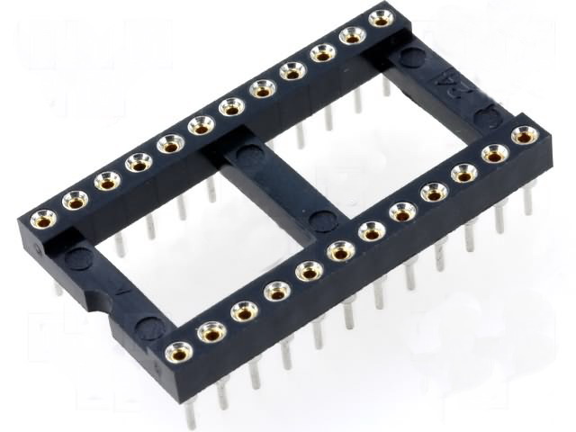 Soclu circuit integrat, 24 pini, GOLD24P