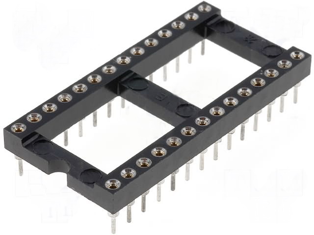 Soclu circuit integrat, 28 pini, GOLD28P