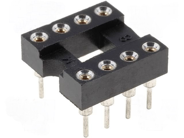 Soclu circuit integrat, 8 pini, GOLD8P