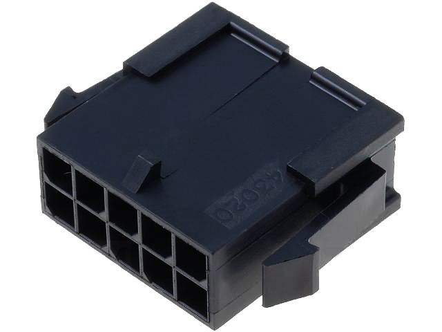 Carcasa Micro-Fit; 10 pini tata; 2x5, pas 3mm, 43020-1000, Molex
