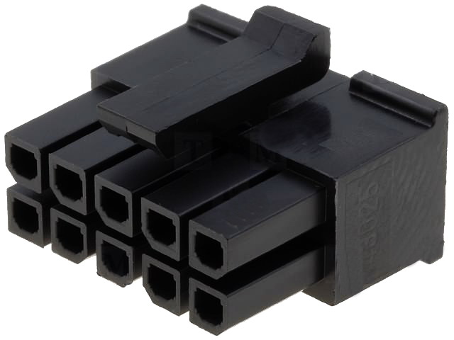 Carcasa MicroFit; 10 pini mama; pas 3mm, 43025-1000, MOLEX