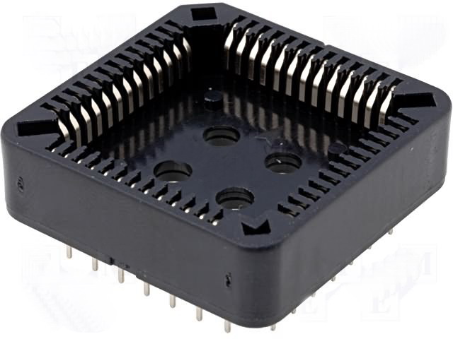 Soclu PLCC, aurit, 52 pini, PLCC-52G