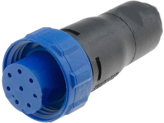 Conector circular, 8 pini, mama, IP68, PX0410/08S/6065