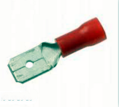 Terminal tata, push-on, izolat, 6,4x0,8mm, rosu, ST-030/R