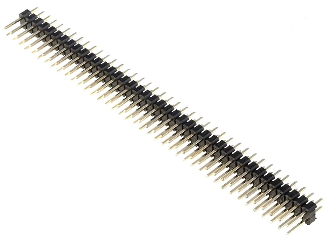 Şir pini; tată; PIN: 80; drept; 2,54mm; THT; 2x40, ZL202-80G