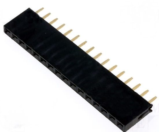 Soclu; şiruri pini; mamă; PIN: 16; drept; 2,54mm; THT; 1x16, ZL262-16SG