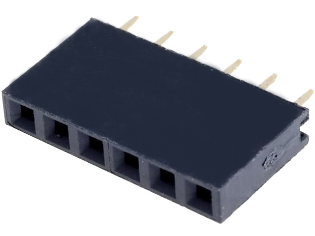 Soclu bareta, 6 pini, 2.54mm, ZL262-6SG