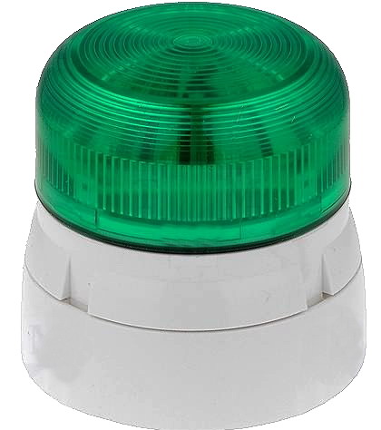 Baliza pulsatorie verde 11-35VDC 45-716451