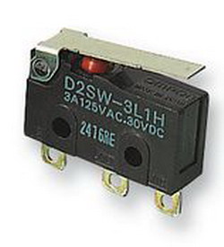 Microintrerupator cu lamel, 3A/250V, D2SW-3L1H, Omron