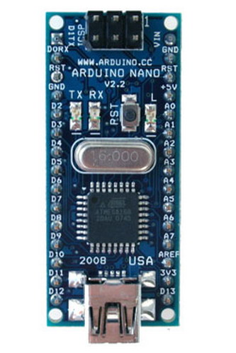 ARDUINO, ATmega328, BOARD, NANO, USB mini B, A000005, ARDUINO