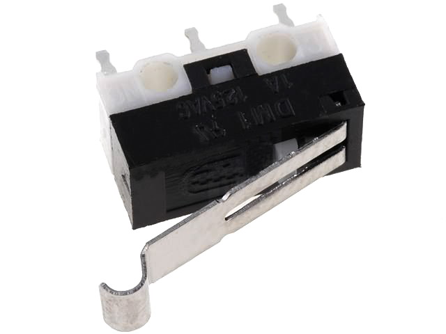 Microintrerupator cu lamela, SPDT, 1A, ON-(ON), DM102P303