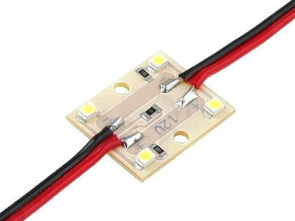 Modul 4 LED, alb, 12V, 0.48w, OF-LED4PLCC2