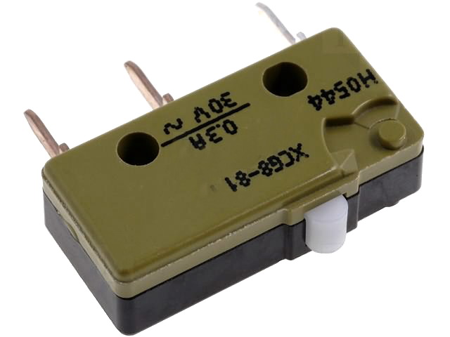 Microintrerupator, 0.3A/30V, SPDT, ON-(ON), XCG8-81, SAIA-BURGESS