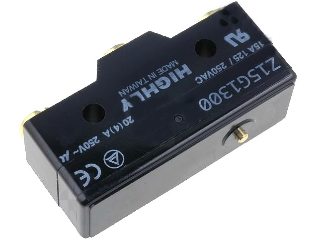 Microintrerupator cu lamela, 15A, 250V, ON-(ON), Z15G1300