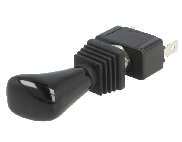 Intrerupator basculant, ON-OFF-ON, 6A, SPDT, 3 pini, orificiu montare Ø12.2mm, R13416D701BB