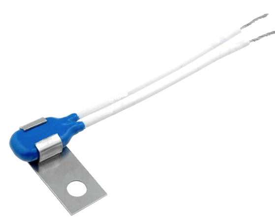 Termostat bimetalic, 115C, NC, placuta fixare, 2.5A, AM04-115