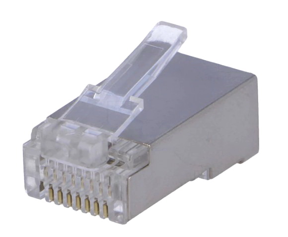 Mufa RJ45, 8p/8c, pt.cablu torsadat, rotund, ecranat, EMP881AR201, ECE