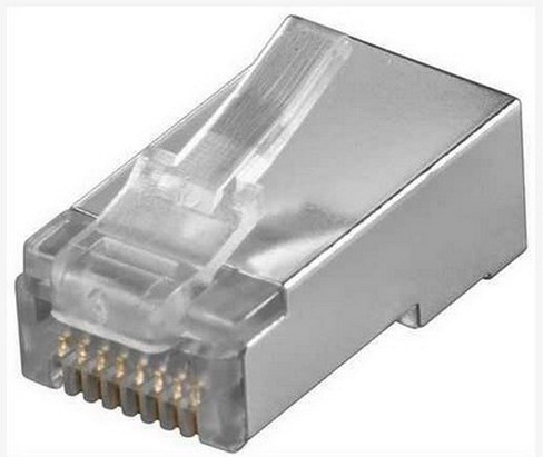 Mufa RJ45, 8p8c ecranata, CAT5, gold, TEL-0080RSLD