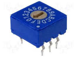 Intrerupator, comutator, rotativ, HEX/BCD, 16 poz, ERD116RSZ