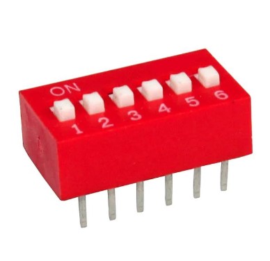 Intrerupator DIP, DIP-SWITCH, 6 POS, ON-OFF, NDS-06V, DIPTRONICS