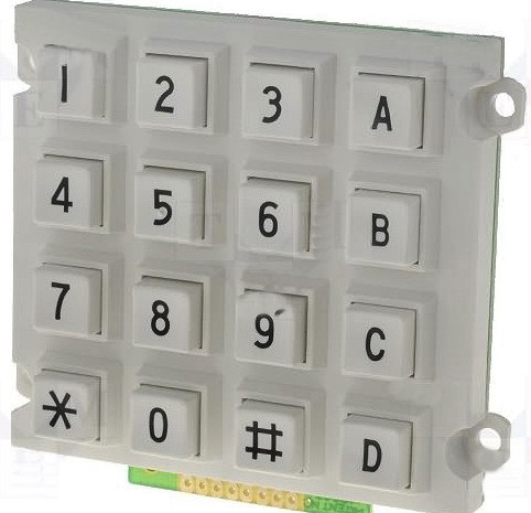 Tastatura universala, 16 butoane, KB1607-PNW