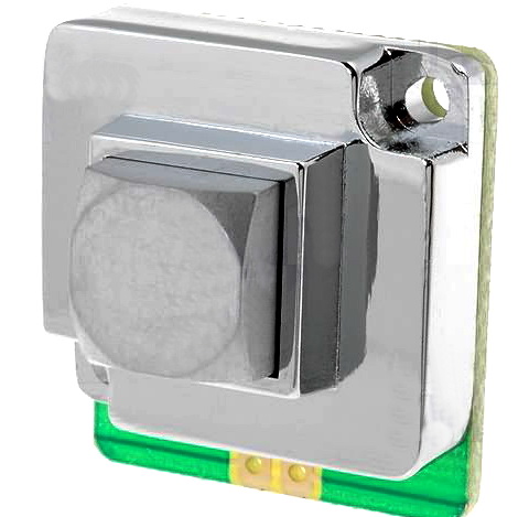 Tastatura metalica, 1 buton, AB101-MBKS-WP