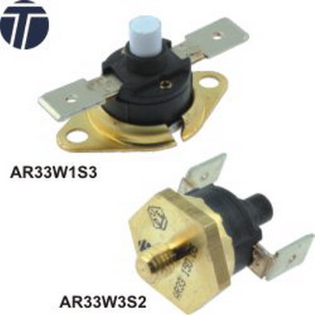 Termostat bimetalic, 90C, reset manual, NC, 16A, AR33W3S2-90