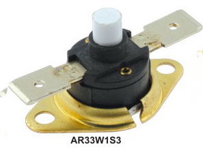Termostat bimetalic, 130C, reset manual, 16A, NC, AR33W1S3-130