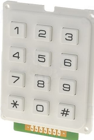 Tastatura numerica, 12 butoane, KB304-PNW