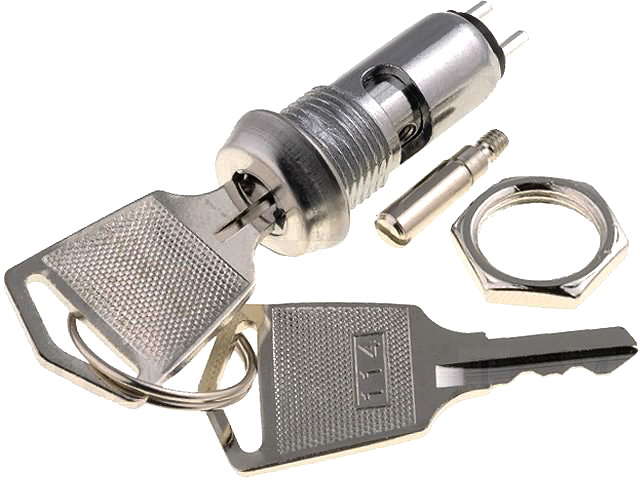 Intrerupator cu cheie KS-41 SPST OFF-ON