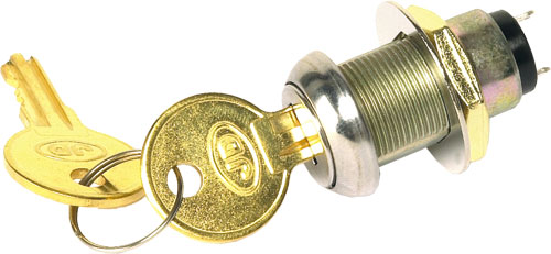 Intrerupator cu cheie, ON-OFF, SPST, 22mm, 4A, KS-32