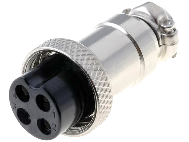 Mufa mama microfon, 4 contacte, statie radio, MIC324