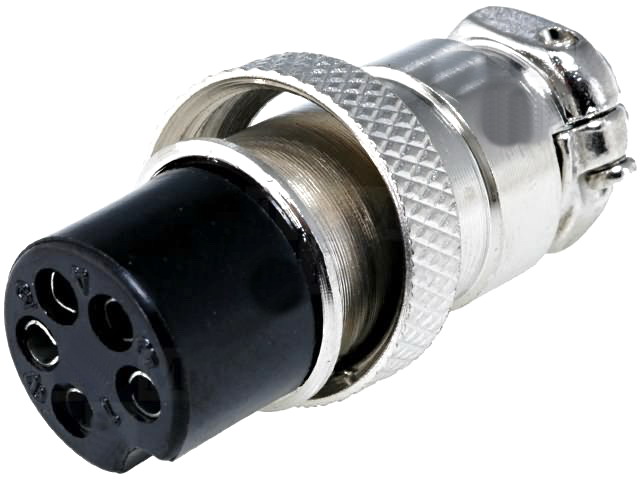 Mufa mama microfon, 5 contacte, statie radio, MIC325