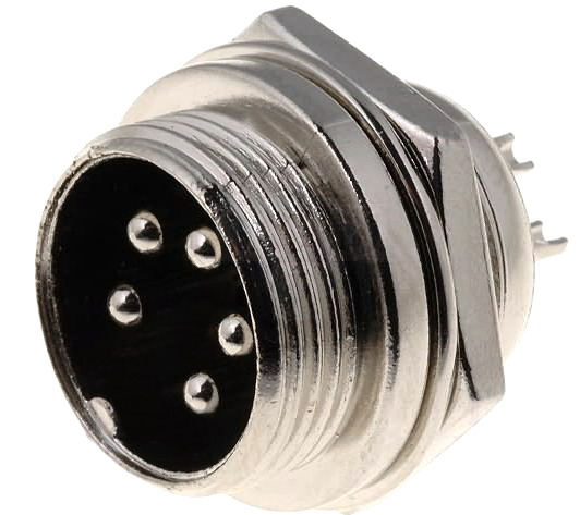 Soclu tata, microfon, 5 contacte, statii radio, MIC335