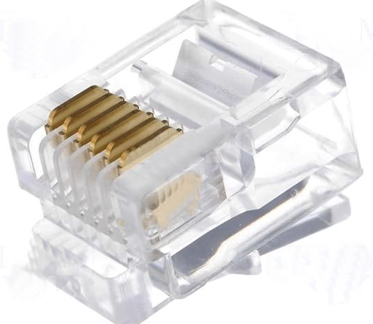 Mufa RJ12, 6p6c, pt.cablu plat, RJ12W