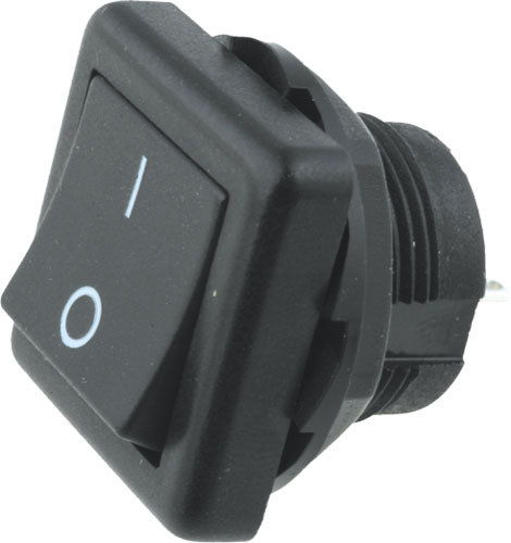 Intrerupator basculant, ON-ON, 6A, 6 pini, DPDT, orificiu montare Ø18.2mm, RS136B