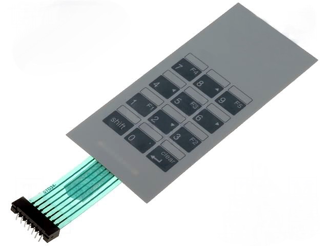 Tastatura cu membrana, 12 butoane, STD34-07