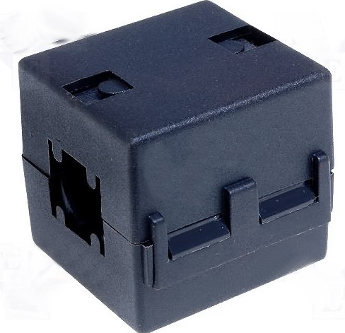 Ferită: două piese; pe cablu rotund; Ø: 13mm; 105Ω; A: 32,5mm, FLF-130B