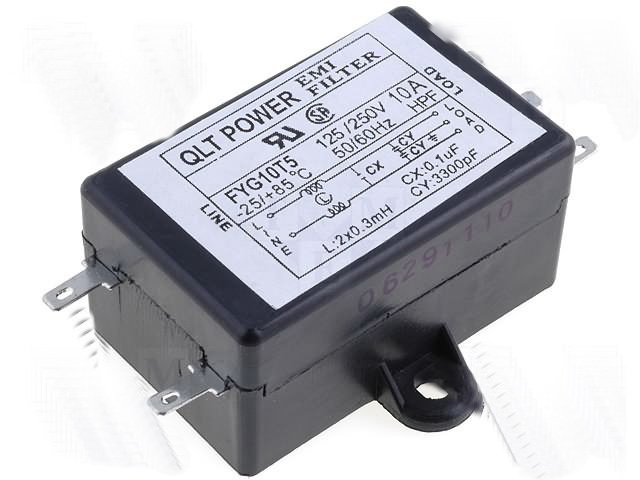 Filtru interferente, pt aparate de sudura, 10A, 250V, FYG10T5