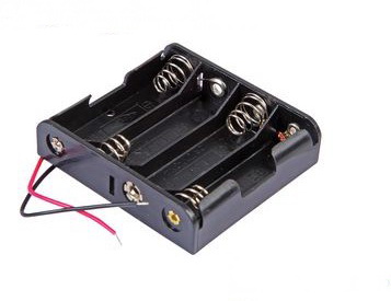 Suport baterii, AA, 4xR6, pcb, KEYS2477RB