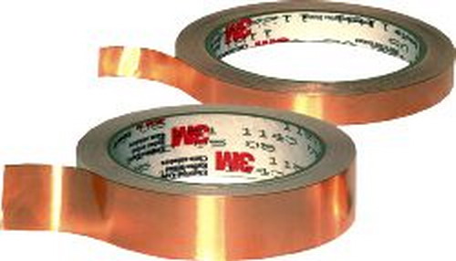 Banda de cupru, de ecranare, 19mm, 19mmx16.5m, adeziv, 3M-1245-19