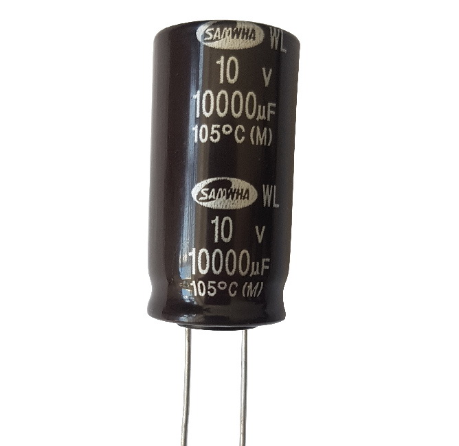 10000uF/10V, condensator, low esr, 18x35.5mm, WL, RM7.5, 5000h, SAMWHA