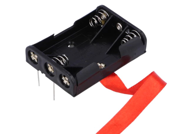 Suport baterii, AAA, 3xR3, pcb, KEYS2479RB