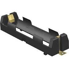 Suport acumulator, 18650, montare smd, aurite, KEYS1042