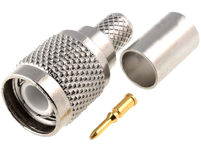 Mufa TNC, tata, pt RG6, crimpat, TNC-004