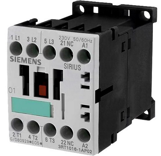 Contactor 12A, 24VDC, 5,5kW, 3xNO, SIEMENS 3RT1017-1BB41 SIEMENS
