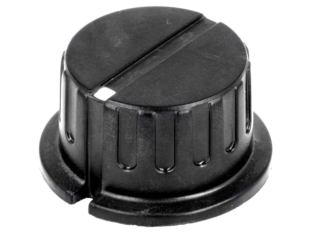 Buton plastic potentiometru,  ax 6.35mm, 29mm, GWB29BK
