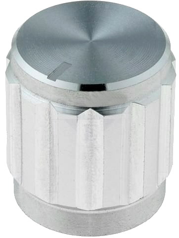 Buton potentiometru, AL, ax 6mm, 15x16mm, GS6M-15X16