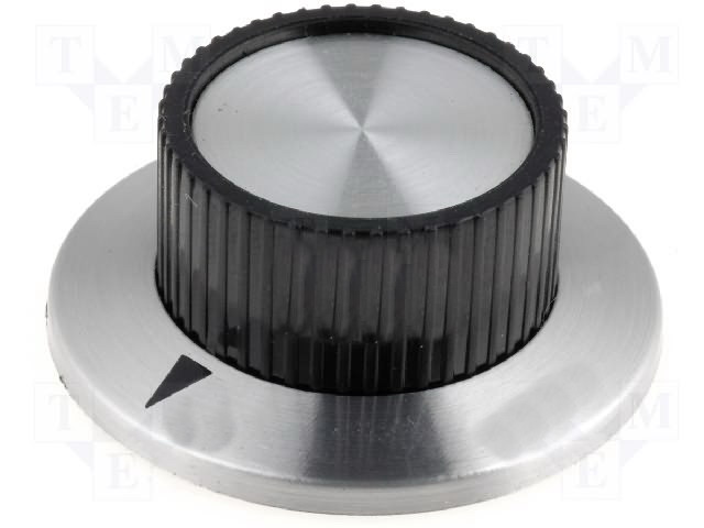 Buton potentiometru, flansa, ax 6mm, RN-114B